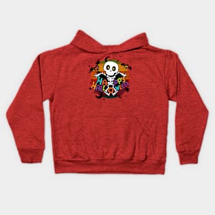 SKULL SYMBOL OF HAPPY HALLOWEN Kids Hoodie